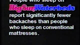 Big Sur Waterbeds ad 1989 [upl. by Sela]