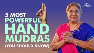 5 Powerful Yoga Hand Mudras for Optimal Health  Powerful Hand Mudras  Dr Hansaji [upl. by Ardnuahc]