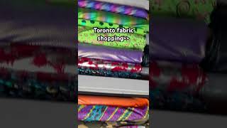 Fabric shopping in Toronto Full vlog and fabric haul with sewing plans on my channel diyfashion [upl. by Rehpinej]