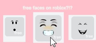 free faces on roblox [upl. by Maer]