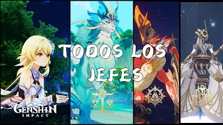 Todos los jefes  Genshin Impact 52 [upl. by Aerdnas]