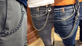 The 10 Cool Mens Biker Wallet Chains of 2020 [upl. by Inan]