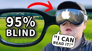 Blind user tries Apple Vision Pro  Game changer 🤯😎 [upl. by Rivkah]