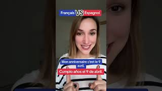 Français versus espagnol 🇫🇷👏🏼 france frenchlanguage francais frances french francia [upl. by Nawor]