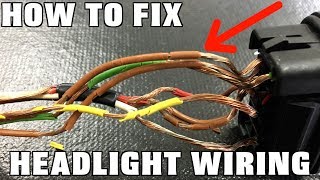 How To Replace Headlight Wiring [upl. by Nref452]