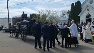 Start of procession to the graveside [upl. by Atilahs]