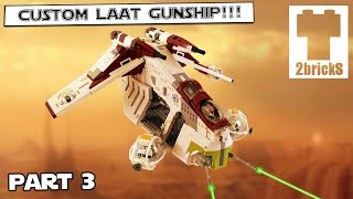 Designing the LAAT Gunship in LEGO Part 3  Think Like A LEGO Designer [upl. by Rossner372]