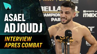 Asael Adjoudj réagit à sa victoire par TKO au Bellator Paris [upl. by Pallaton]