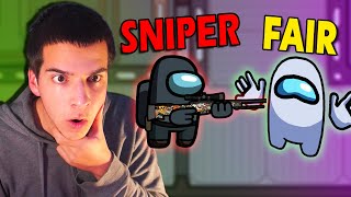 AMONG US ΑΛΛΑ ΤΟ ΛΟΥΖΩ ΩΣ SNIPER  AMONG US SNIPER  FairGamingGR [upl. by Sudnor545]