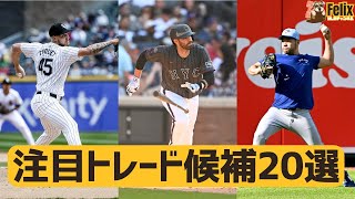 【MLB】トレードデッドラインで注目のトレード候補を一挙紹介 [upl. by Ahsai]