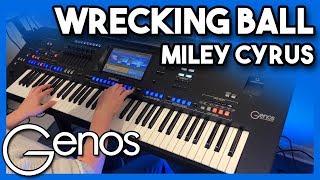 Wrecking Ball  Miley Cyrus  Yamaha Genos [upl. by Joaquin]