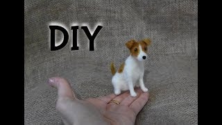 NEEDLE FELTING JACK RUSSELL  DOG  TUTORIAL [upl. by Nester]