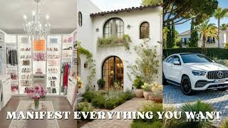 Manifest Everything You Want Reiki Subliminal  Desired Car House Wardrobe Texts Vacation [upl. by Isahella]