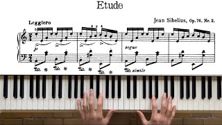 Jean Sibelius  Etude in A minor op 76 N°2 Piano Performance by Konstantin Klyuchko [upl. by Hareehahs]