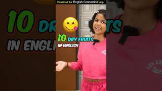 10 Dry Fruits Names in English 🍑 Kids Spoken English Learn with Adi  Adi Connection shorts [upl. by Diella]