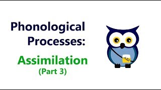 Phonological Processes Assimilation Part 3 [upl. by Kobe]