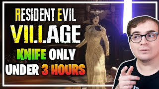 Resident Evil 8 Village KNIFE ONLY Playthrough Under 3 Hours  Lightsaber [upl. by Haidebez]