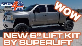 Newly Released K150K150B Superlift 6quot NonDrop Torsion Lift Kit Installed On A 2016 Chevy 2500HD [upl. by Iinden]