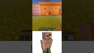 Automatic Block Door Minecraft Villager Oİ Oİ Oİ meme memes minecraft funny bombastic [upl. by Rasmussen417]