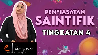 eTuisyen TINGKATAN 4 SAINS  Bab 1  Penyiasatan Saintifik PART 1 [upl. by Jocelin424]