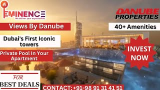 Viewz Danube✨ Dubais First Iconic Towers  1 Payment plan‼️ youtube viral subscribe [upl. by Amliv]