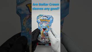 Thoughts on these Stellar Crown sleeves pokemon tcg [upl. by Nylekcaj514]