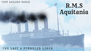 RMS Aquitania The Last Four Funnel Liner [upl. by Cerracchio144]