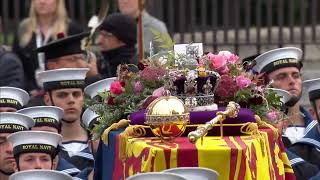 Mist Covered Mountains  Queens Funeral March by the Scottish and Irish Pipes amp Drums FULL VIDEO [upl. by Sudoeht661]