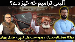 Constitutional Amendments Bill 2024 amp the need for Maulana Fazl Rahman explained by Tariq Pathan [upl. by Nylarej]