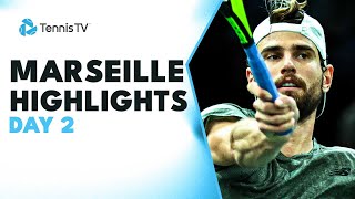 Gasquet Battles Lokoli Cressy amp Huesler In Action  Marseille 2023 Day 2 Highilghts [upl. by Maybelle592]