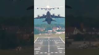 🤩 A400M Clears Runway For Big Daddy A380 shortsvideo pilot aviation [upl. by Esinej]