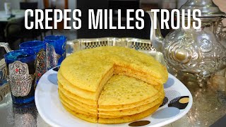 LES CRÈPES AUX MILLES TROUS  BaghrirGhrayef  FOOD IS LOVE [upl. by Ynor]