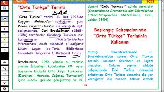 18ÖABT ESKİ TÜRK DİLİOrta TürkçeHarezmÇağatayEski OğuzOsmanlı TürkçesiYeni Türkçe Dönemi [upl. by Trant]