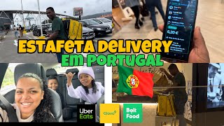 TRABALHANDO COM DELIVERY DE CARRO AQUI EM PORTUGAL 🇵🇹 ESTAFETA portugal [upl. by Onder175]