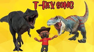 T is for Trex  Roar  TyrannosaurusRex  Dinosaur Song for Kids  Nursery Rhymes [upl. by Butte]