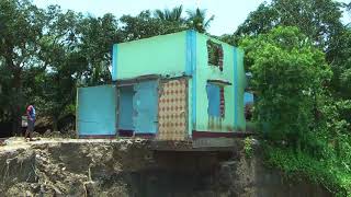 Meghna River Erosion Brahmanbaria River erosion animation [upl. by Annayd500]