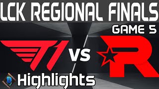 T1 vs KT Highlights Game 5  LCK Regional Finals  T1 vs KT Rolster by Onivia [upl. by Uos279]