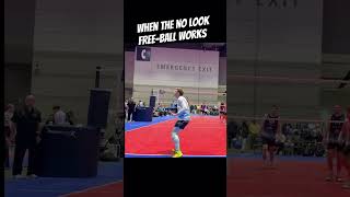 When the NOLOOK free ball works volleyball vla indoorvolleyball [upl. by Luther]