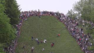 The Annual Cheese Rolling event on Coopers Hill Gloucestershire [upl. by Arriec]