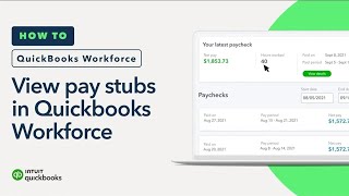 How to set up and use QuickBooks Workforce to see pay stubs and W2s [upl. by Stanzel]