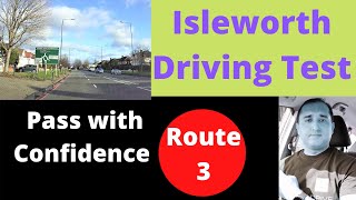 UK Driving Test Routes 3 of 5 Isleworth UrduHindiPunjabi UKASIA [upl. by Aileve694]