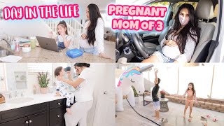 DAY IN THE LIFE AS A PREGNANT MOM OF THREE QUARANTINE LIFE [upl. by Keyte]