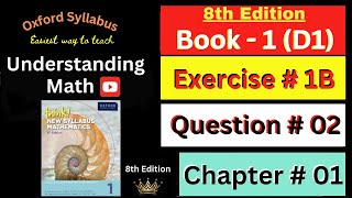 D1 Chapter  01 Ex1B Question  02  Prime factorization method  8th Edition  Understanding Math [upl. by Glick]