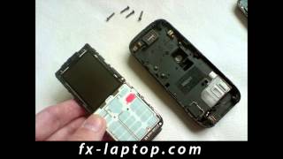 Disassembly Nokia 6233  Battery Glass Screen Replacement [upl. by Alric]