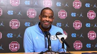 UNC Basketball Hubert Davis PreKansas Press Conference [upl. by Pronty479]