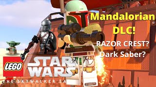 Lego Star Wars The Skywalker Saga  MANDALORIAN DLC DARK SABER RAZOR CREST [upl. by Savihc]