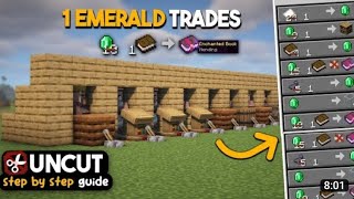 Villager Trading Hall Tutorial in Minecraft 121 the cheapest ever [upl. by Nalat]