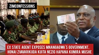 Ex State Agent Exposes Mnangagwas Government Honai Zvavarikuda Kuita NeZiG Hapana Kumira Mushe [upl. by Yelnik]