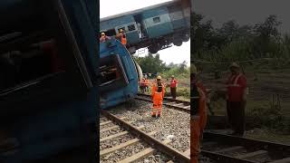 train accident indianrailways shorts video [upl. by Ellevehc]