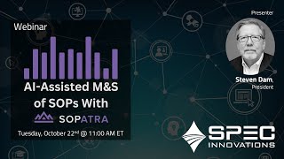 AIAssisted MampS of SOPs With Sopatra [upl. by Steddman]